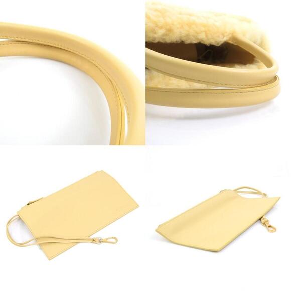 BOTTEGA VENETA Yellow Leather Pouch - Picture 4 of 5